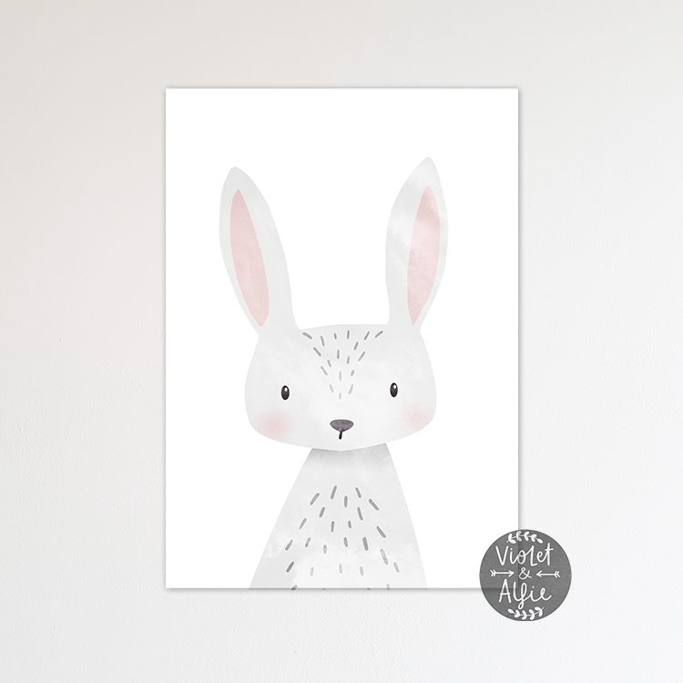 Set of three animal prints | Bear | Fox | Rabbit - Violet and Alfie