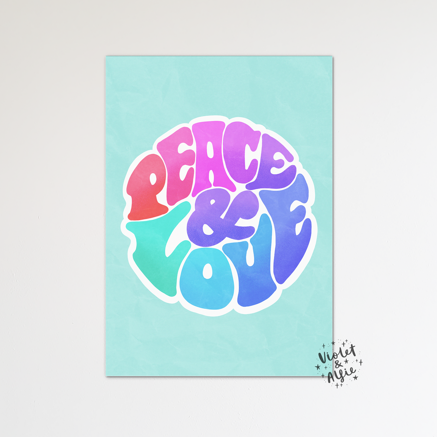 Peace and Love Print