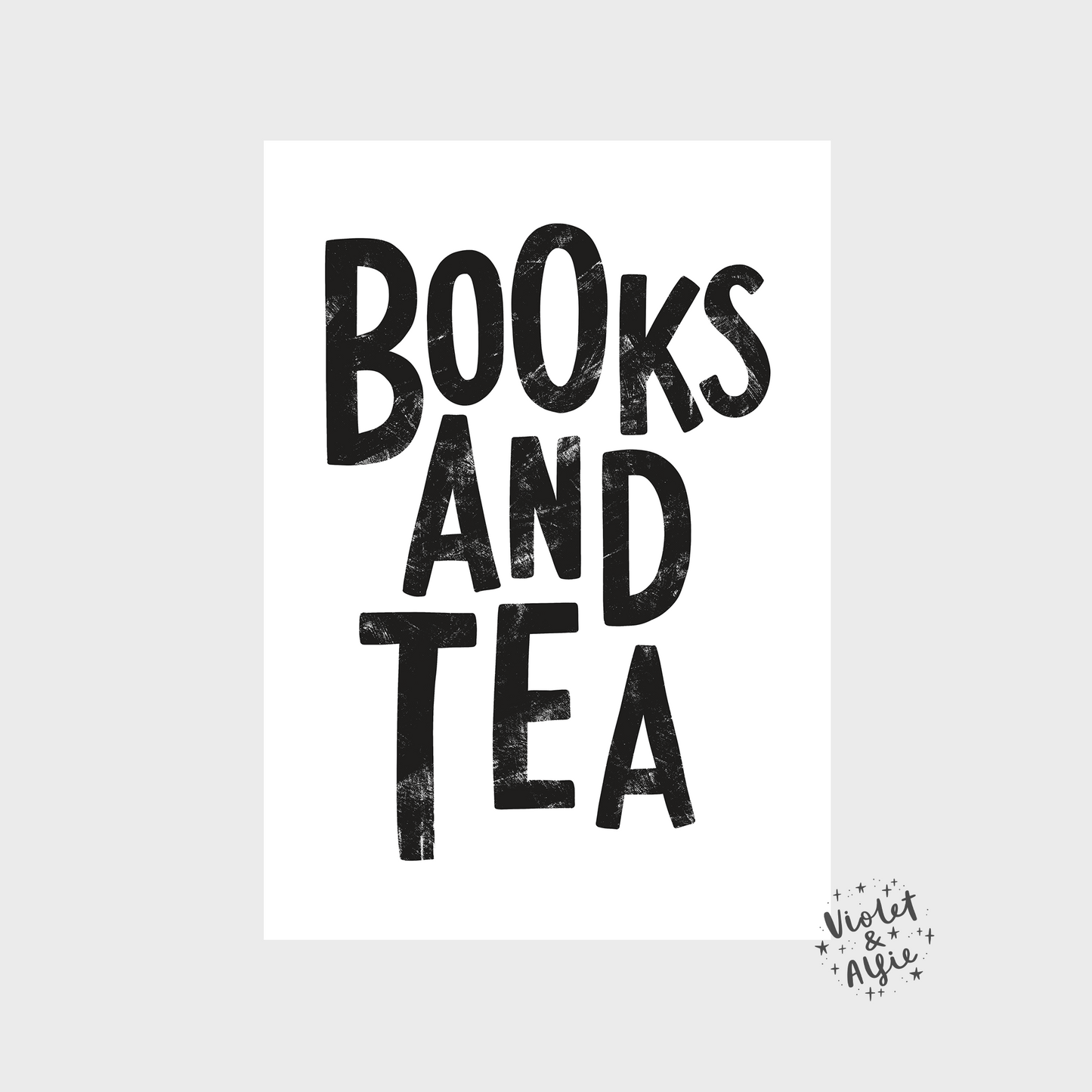 Books and Tea Print