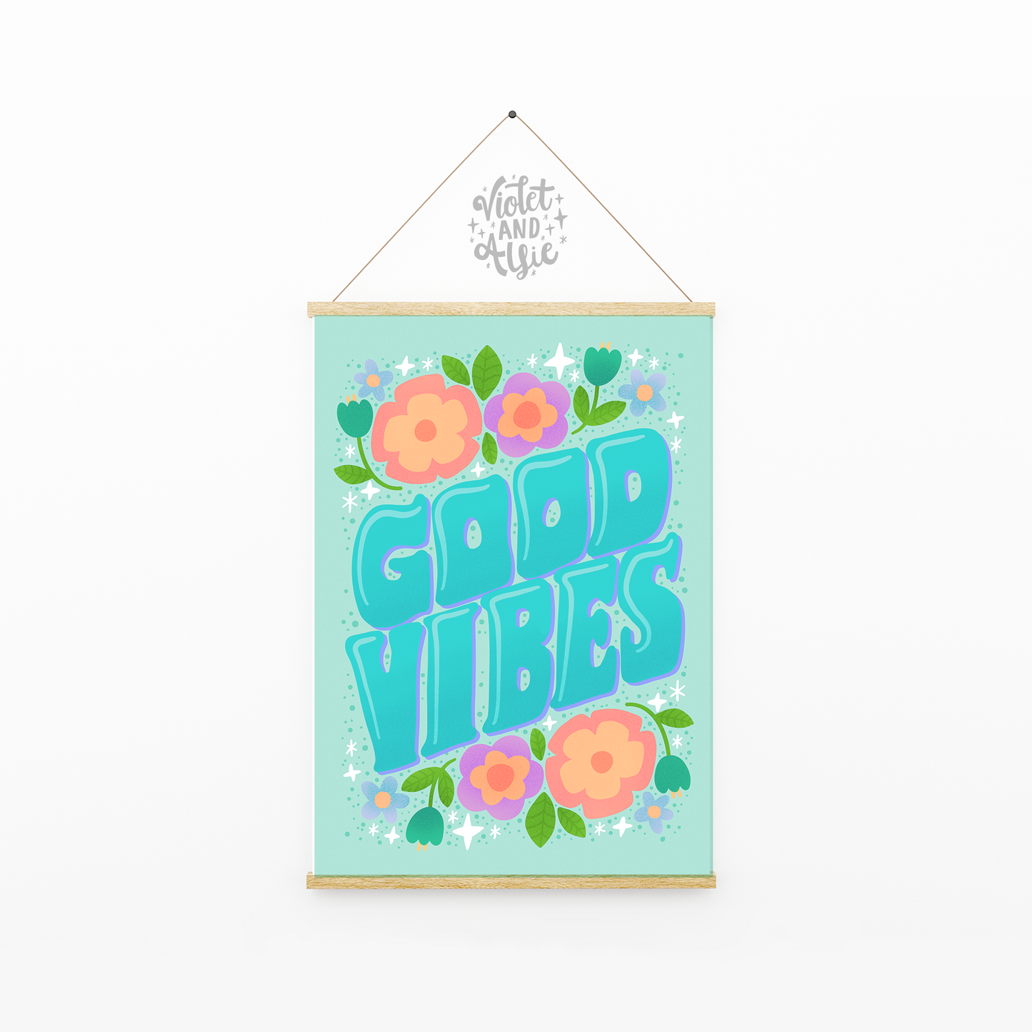 Retro Good Vibes Print
