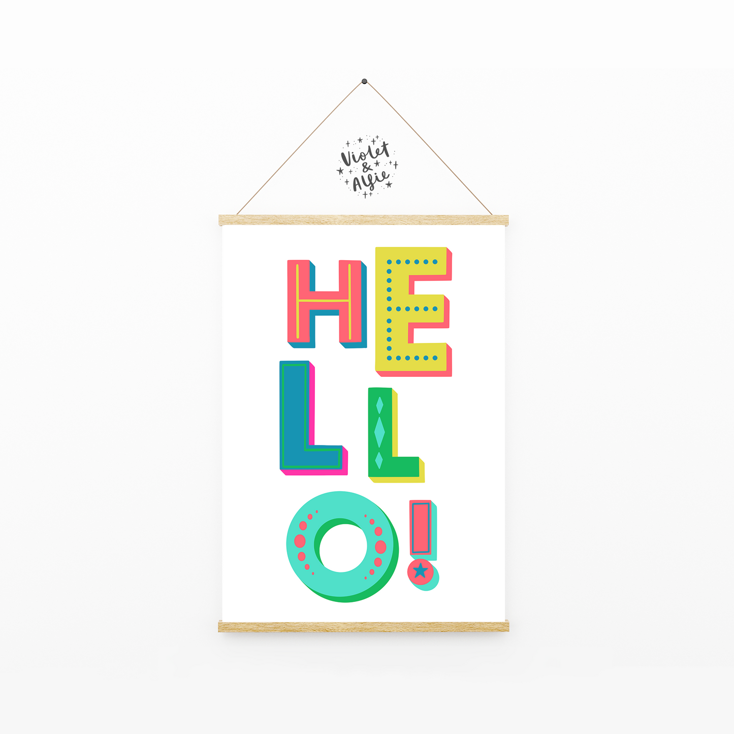 Typographic Hello Print