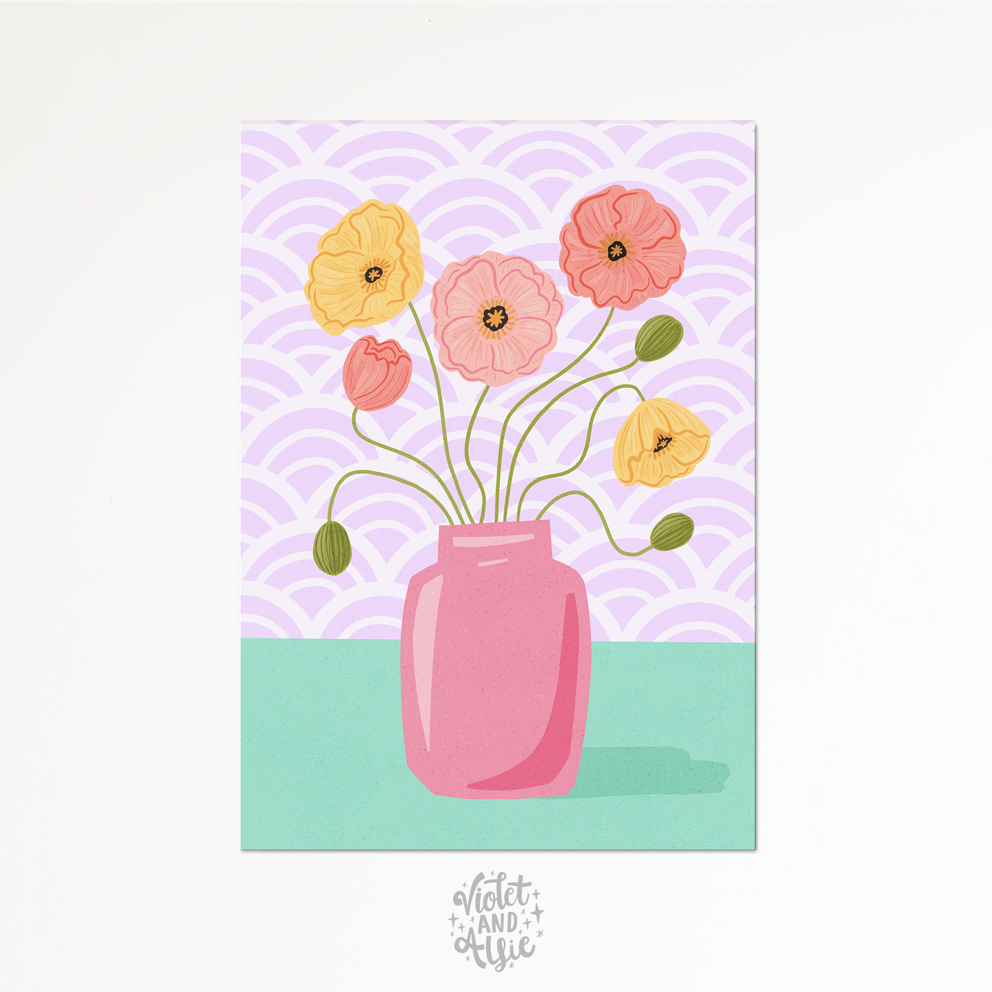 Peonies In Vase Print