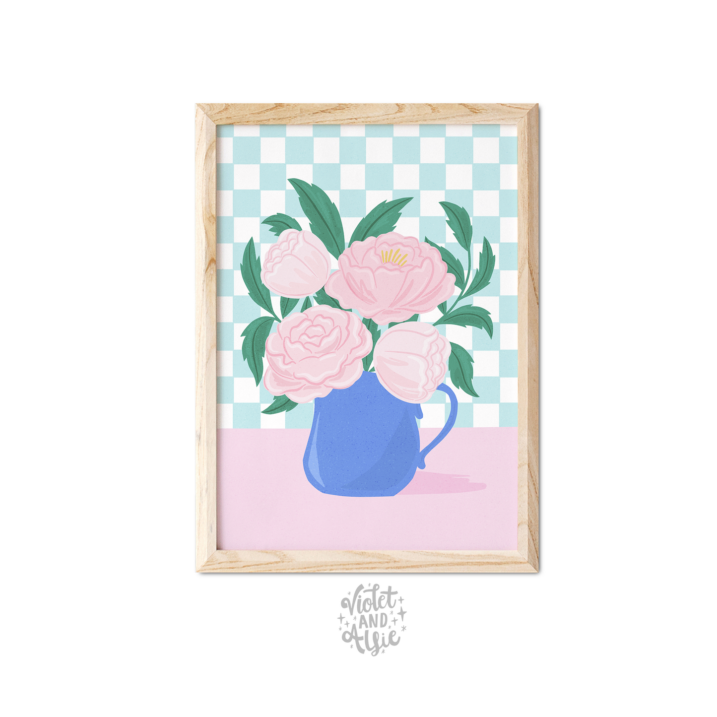Peonies In Vase Print