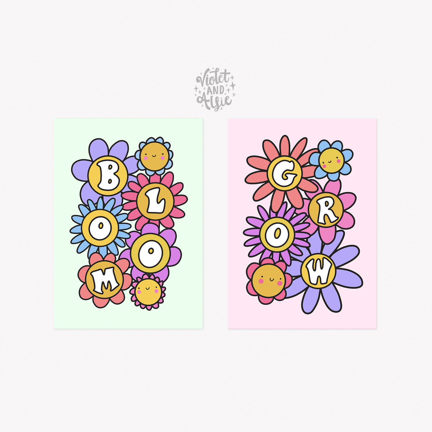 Bloom and Grow Print Set