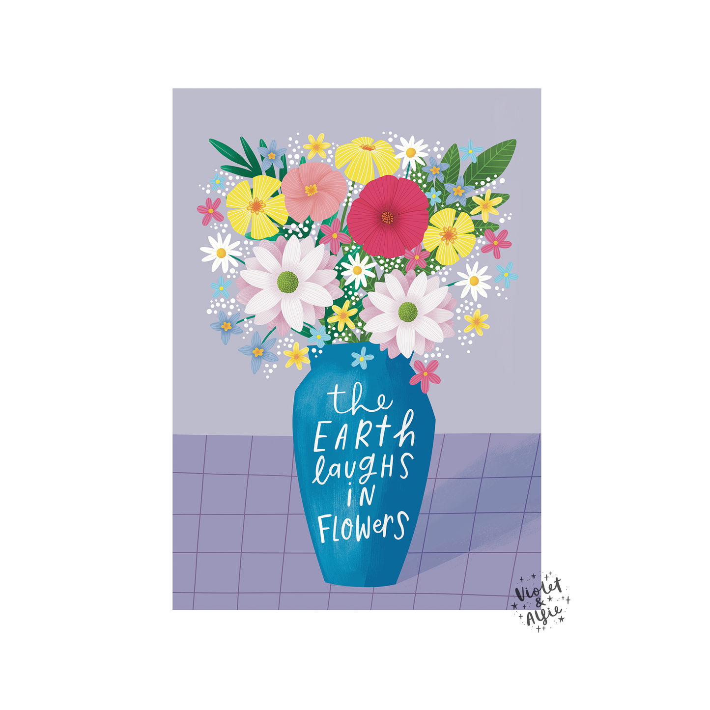 The Earth Laughs In Flowers Print