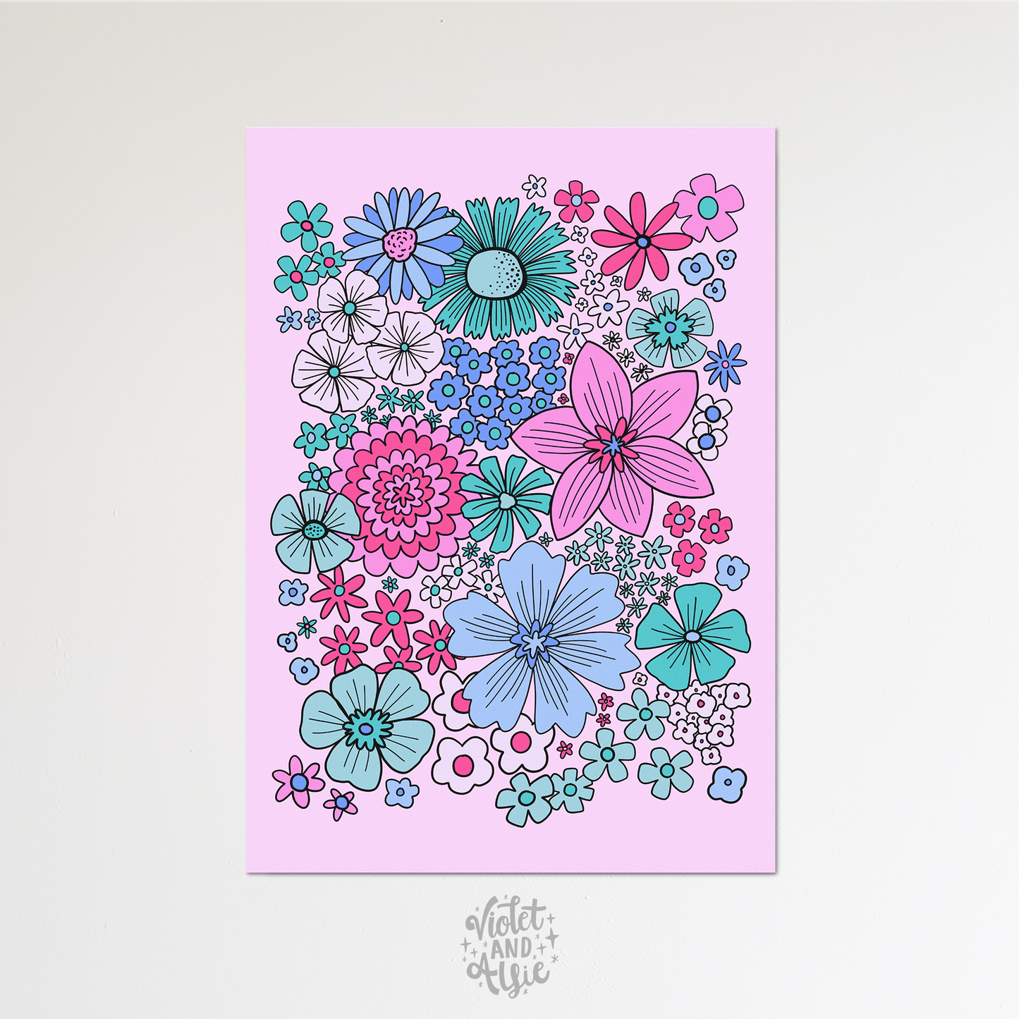Retro Floral Print