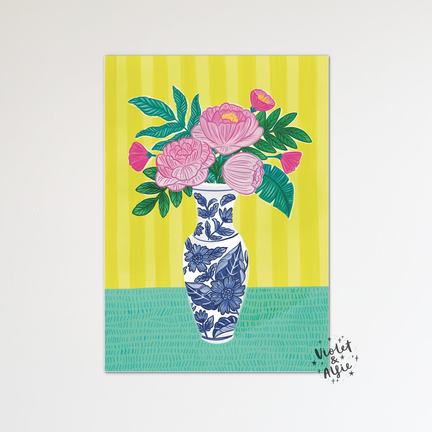 Peony Illustration Print