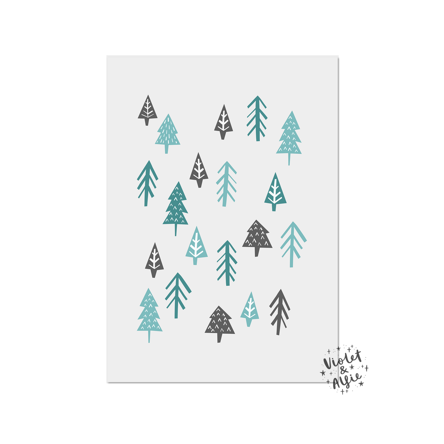 Mountains and Bear Print Set