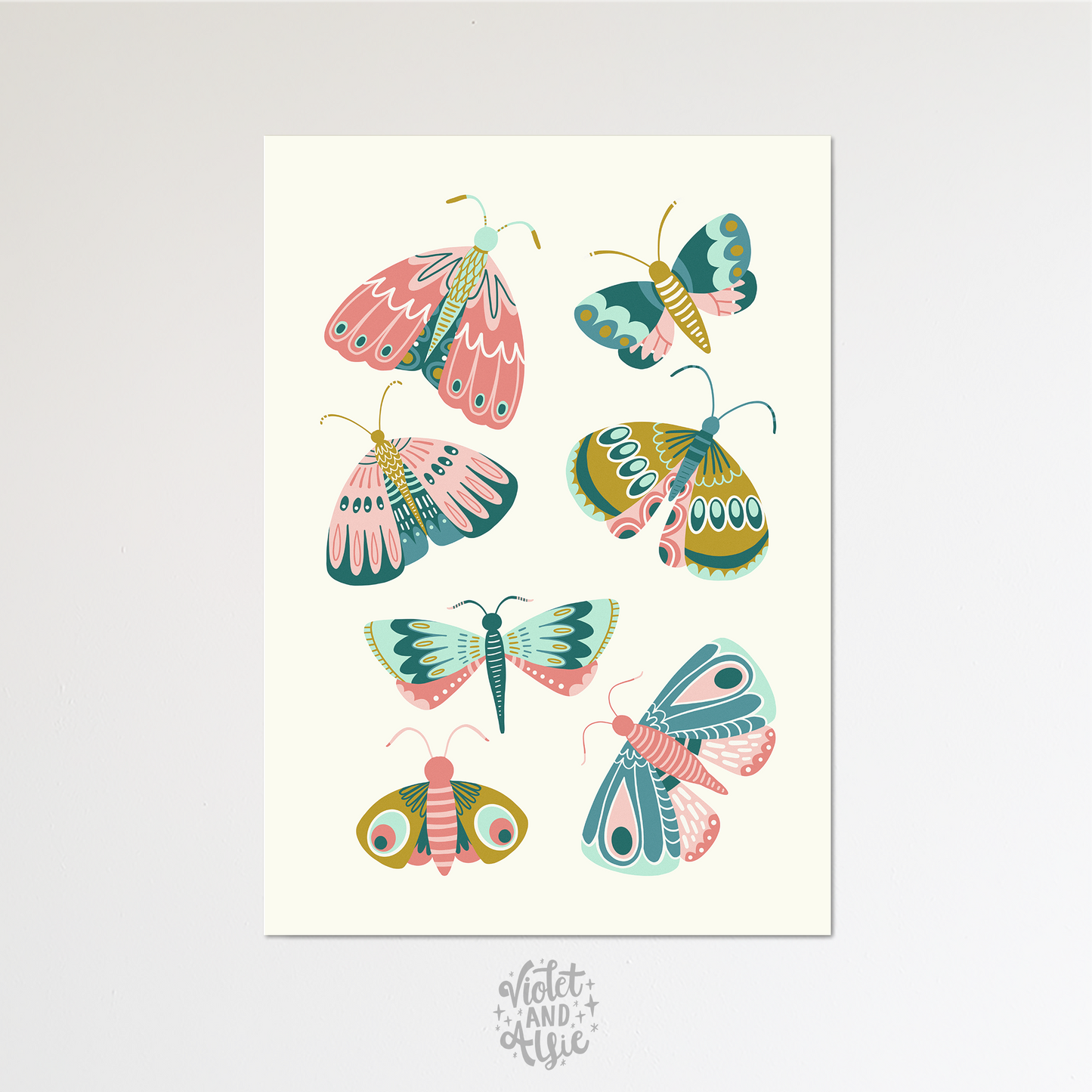 Collection of Moths Print