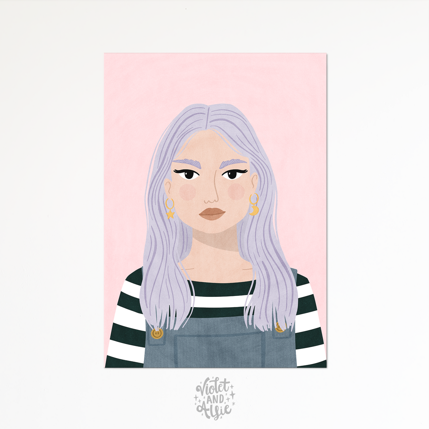 Lavender Hair Print