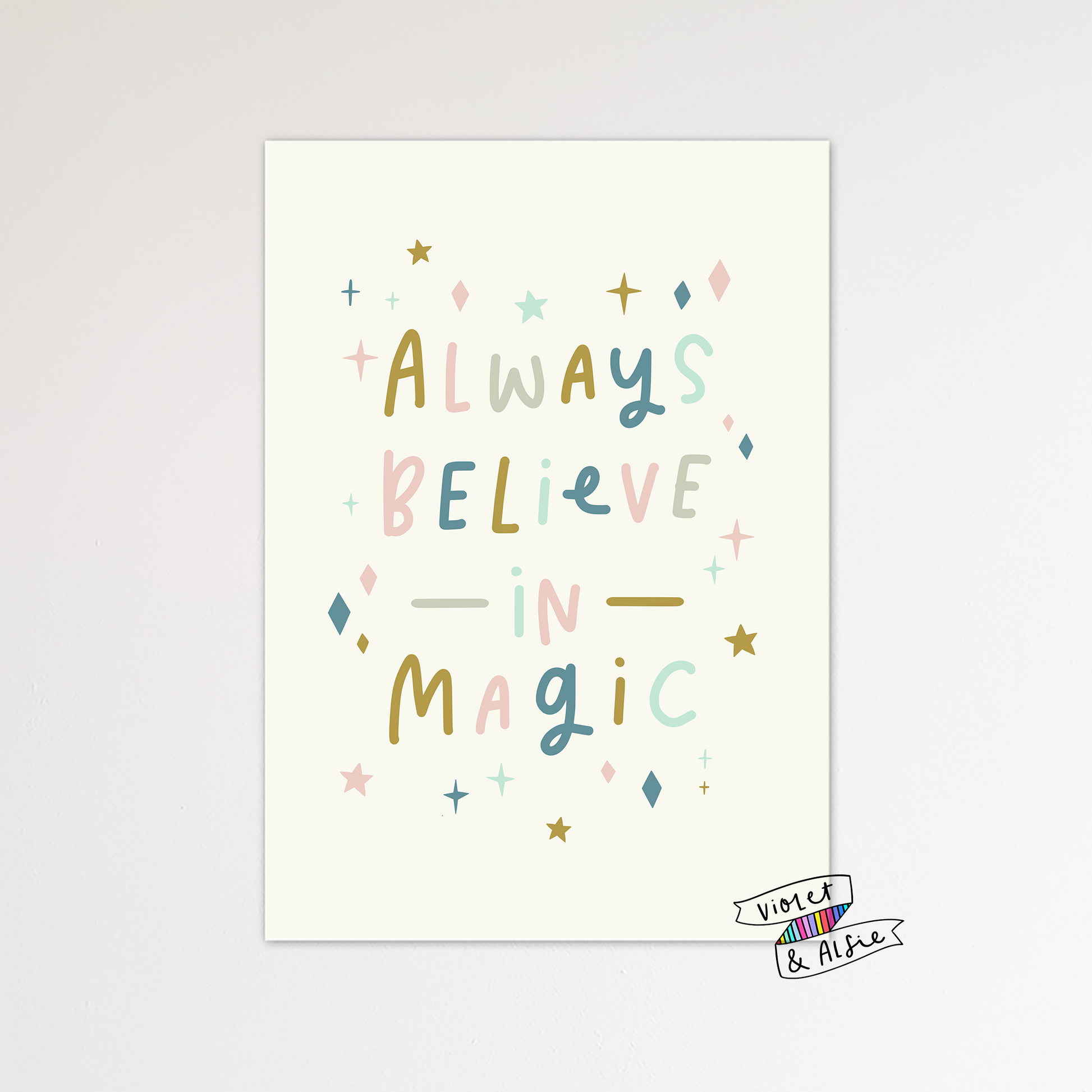 Always Believe In Magic Print - Violet and Alfie