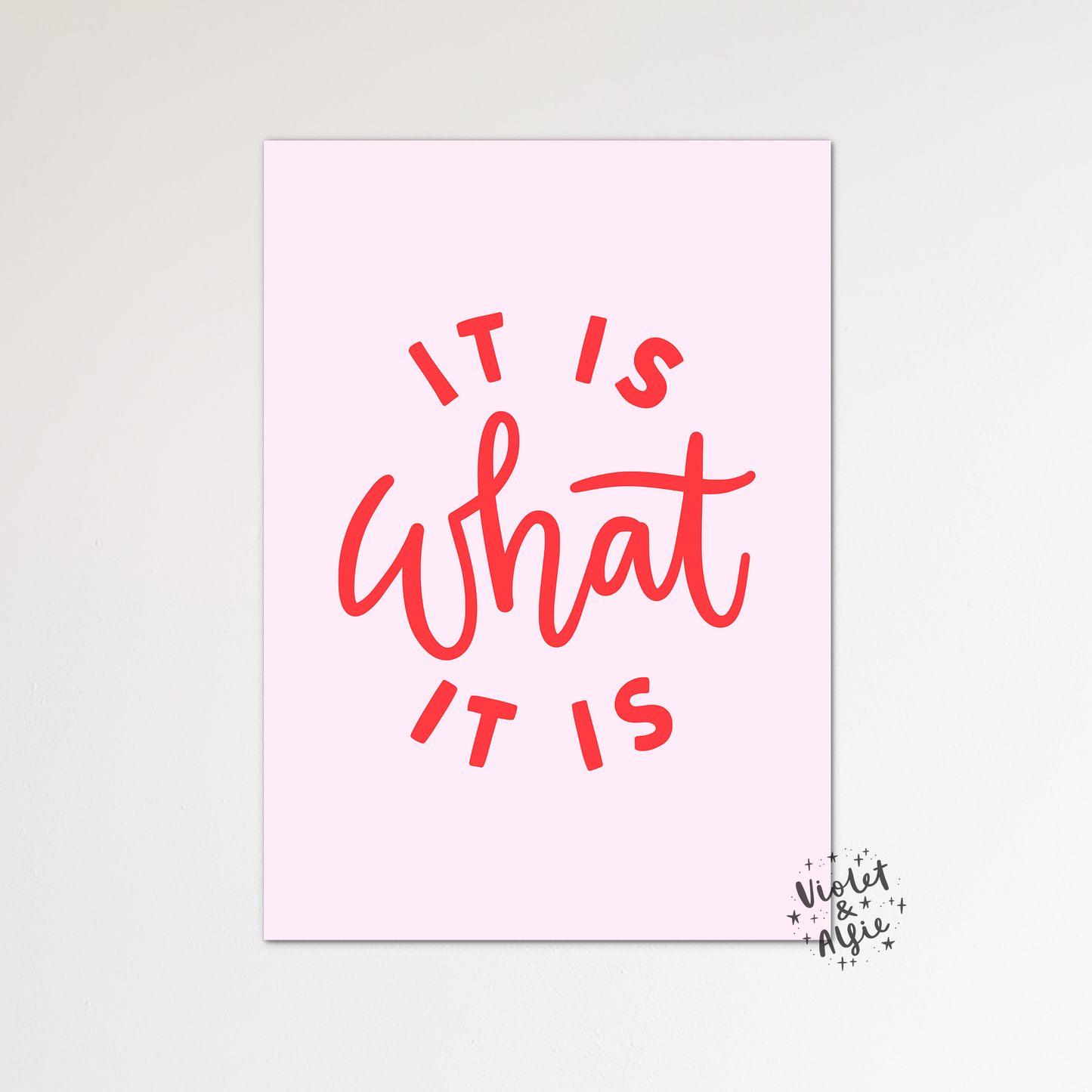 It Is What It Is Print