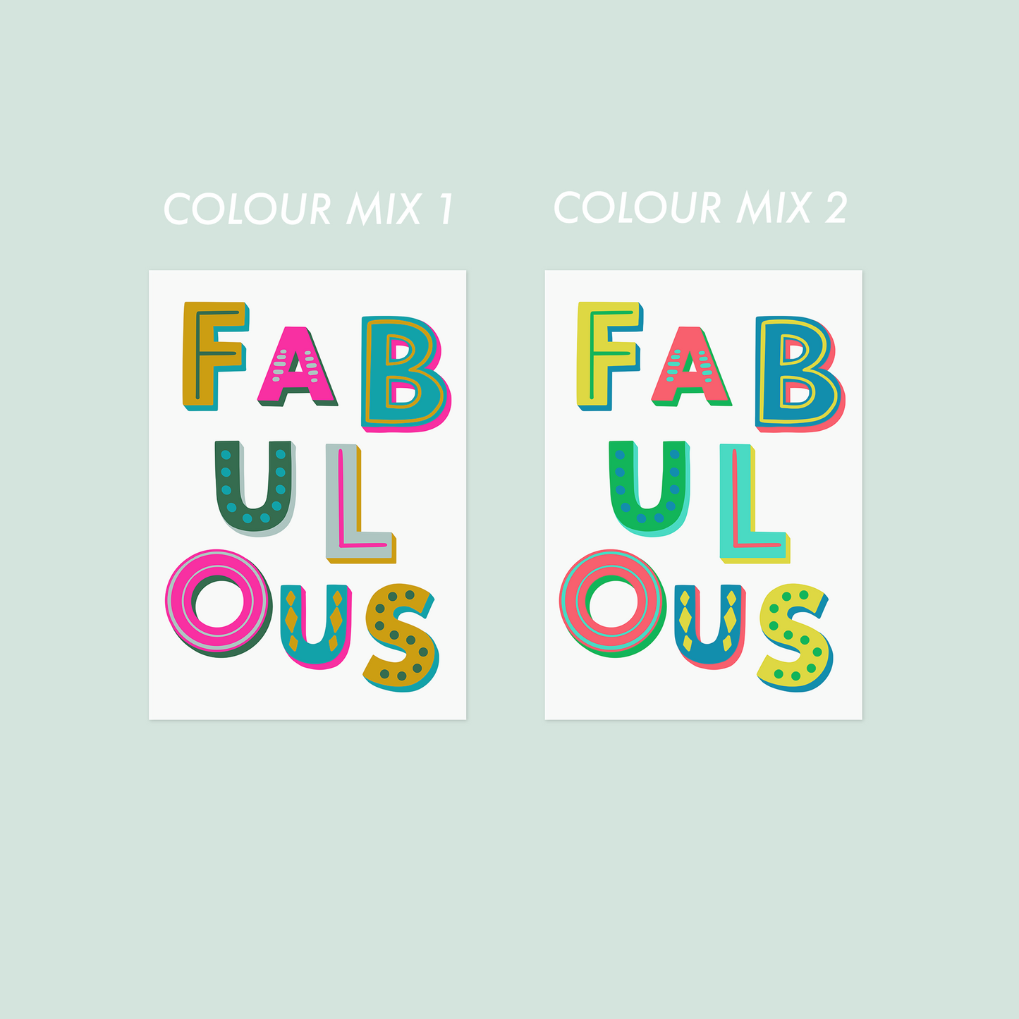Fabulous Typographic Print