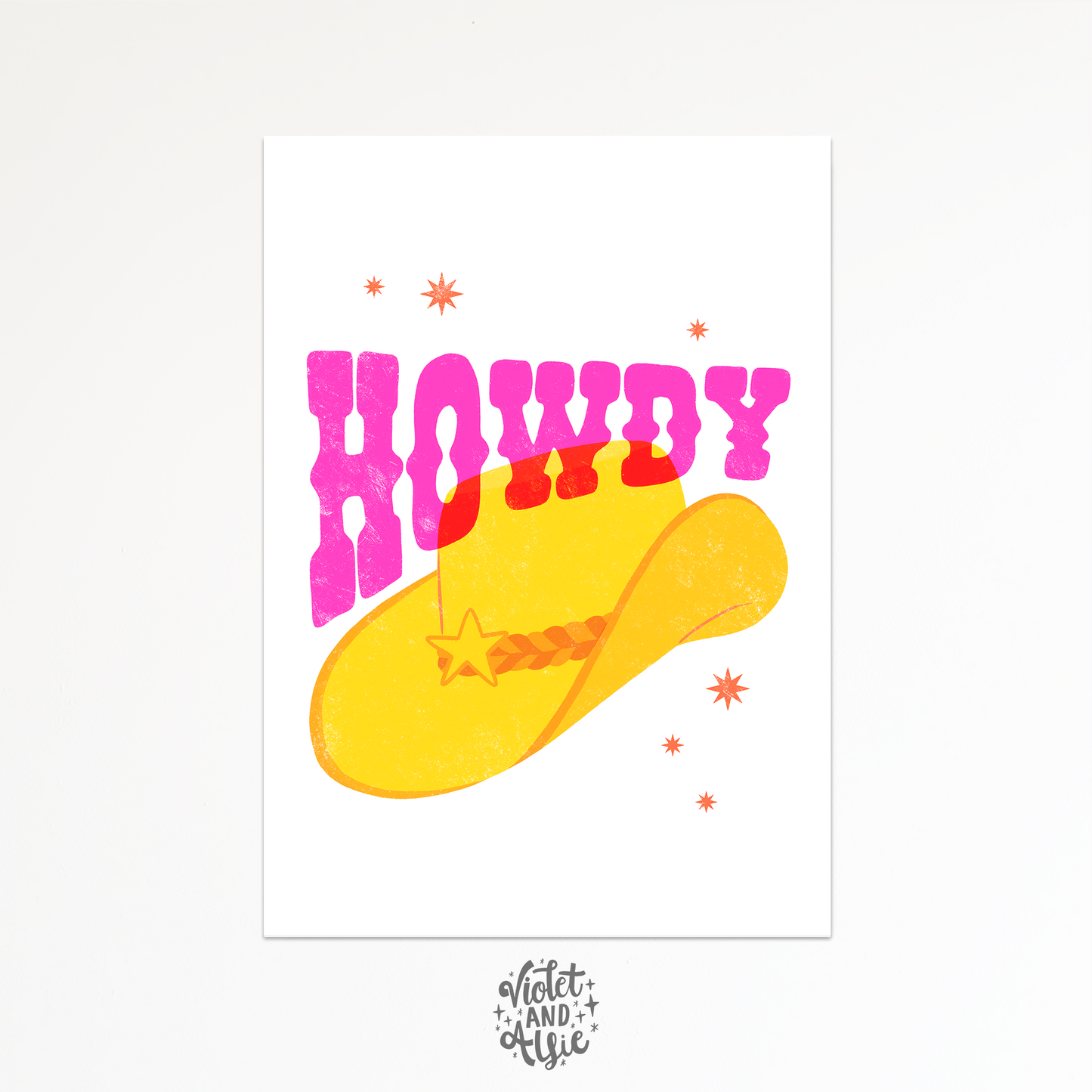 Cowgirl Pair of Prints - Yeehaw - Howdy