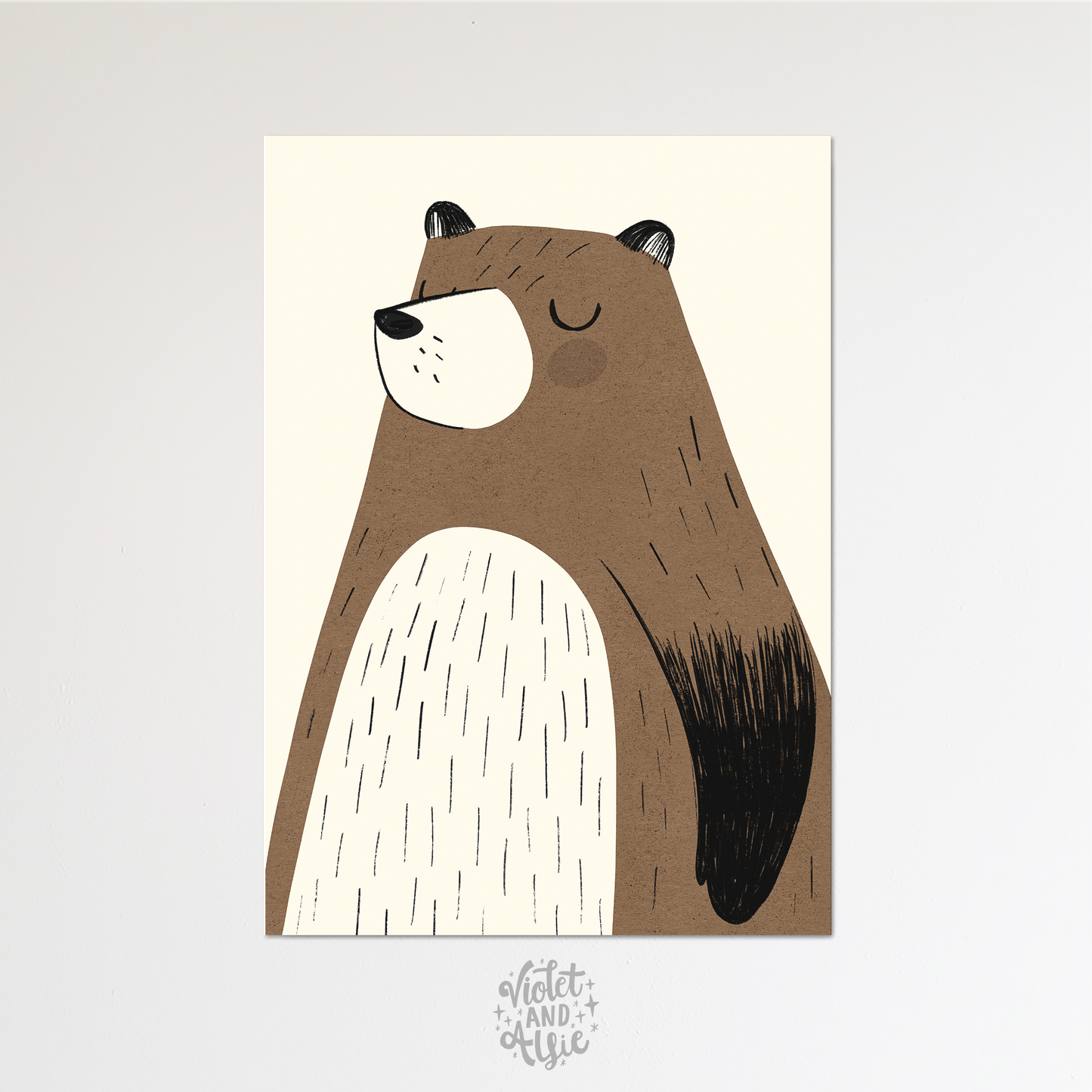 Cute Bear Children's Print Set