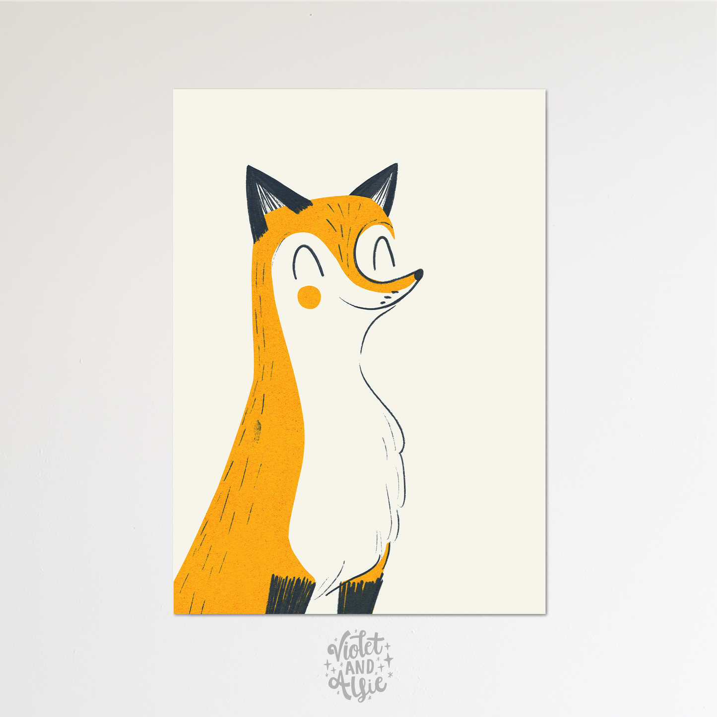 Jumping Fox Print