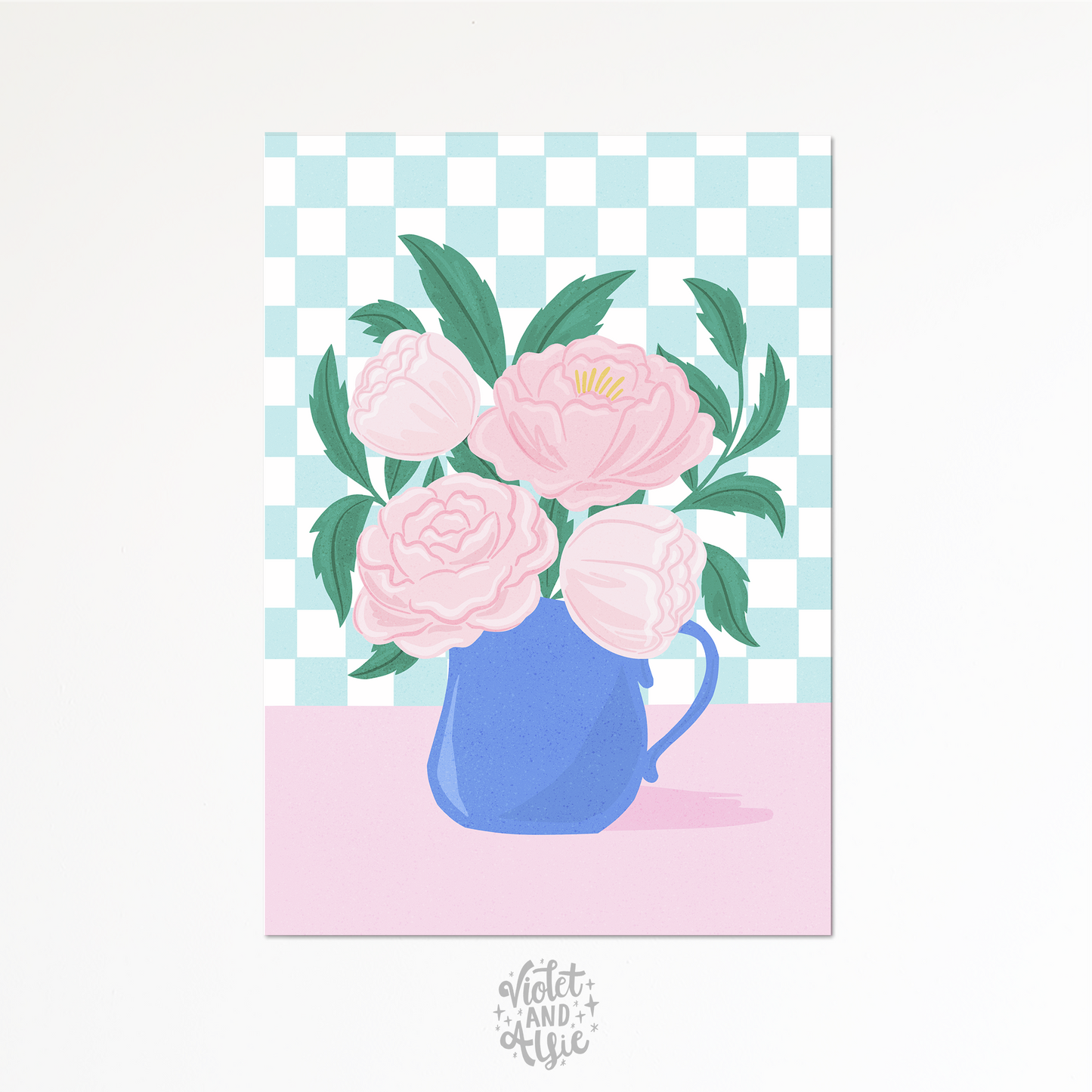 Daises In Vase Print