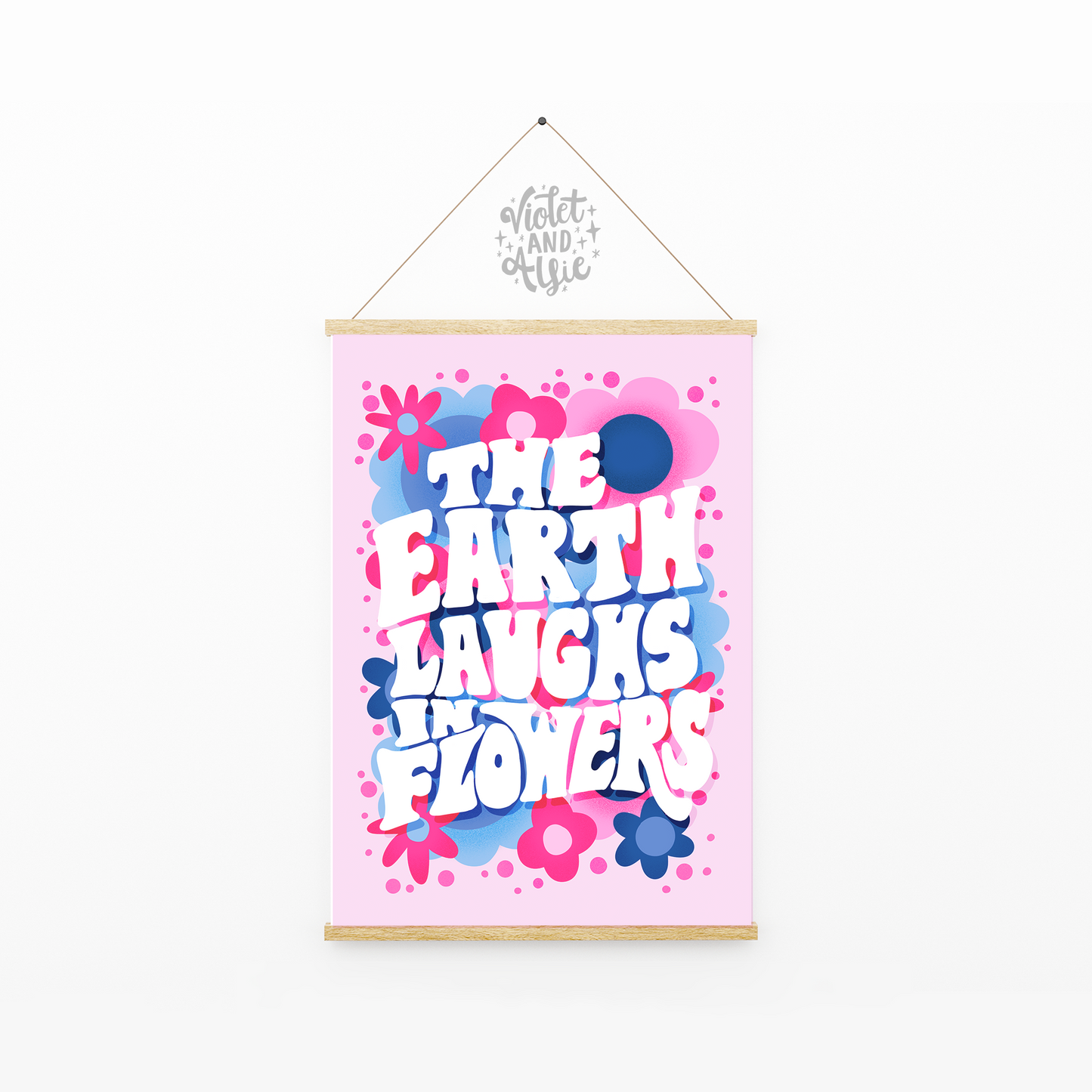 The Earth Laughs In Flowers Print