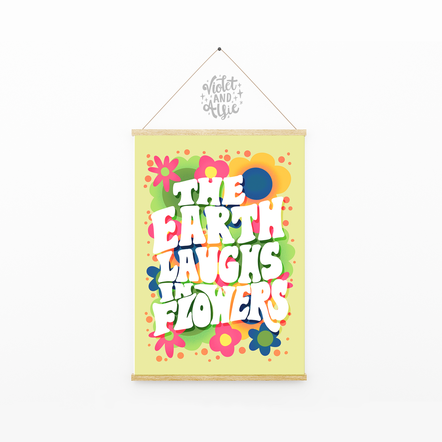 The Earth Laughs In Flowers Print