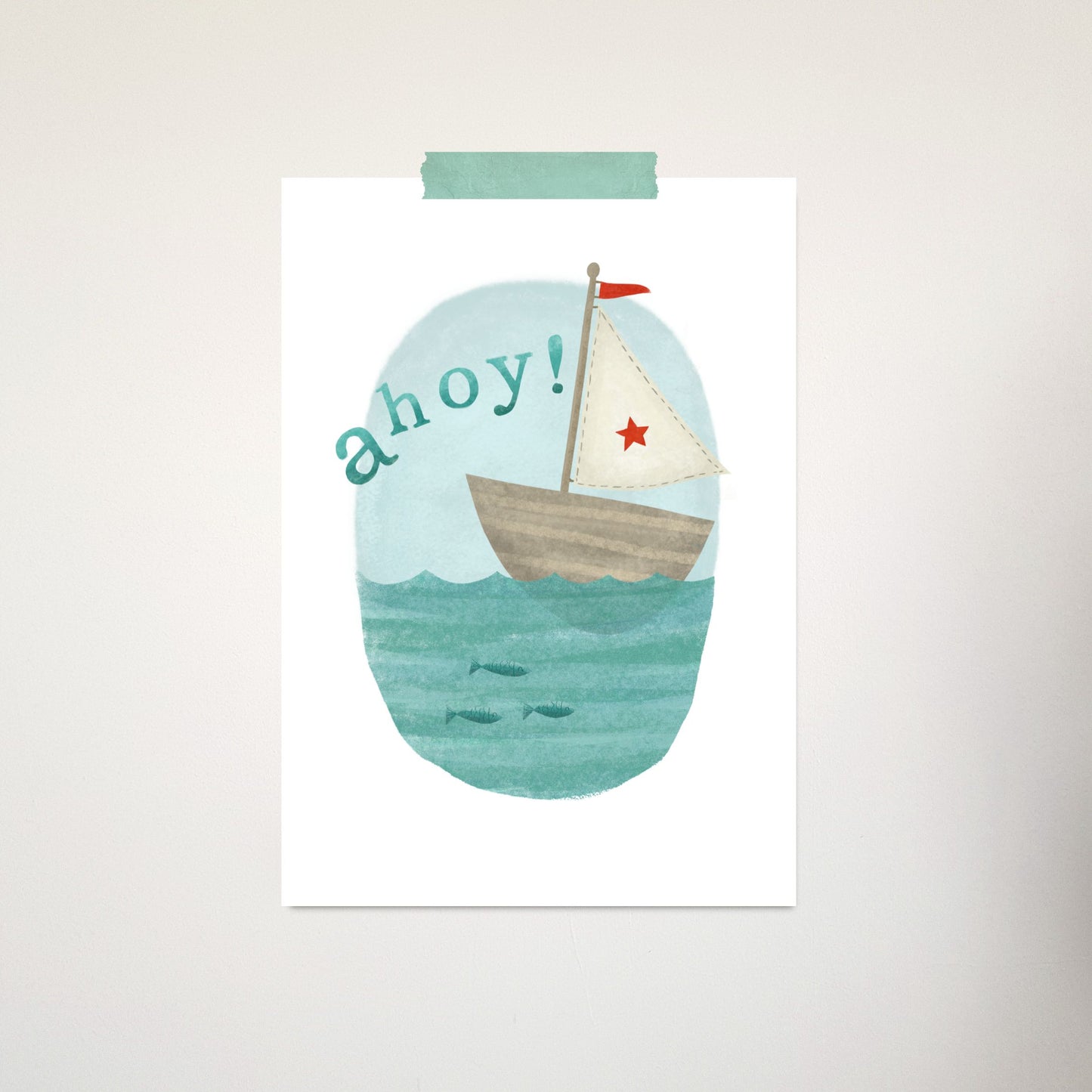 Nautical children's room prints - Violet and Alfie
