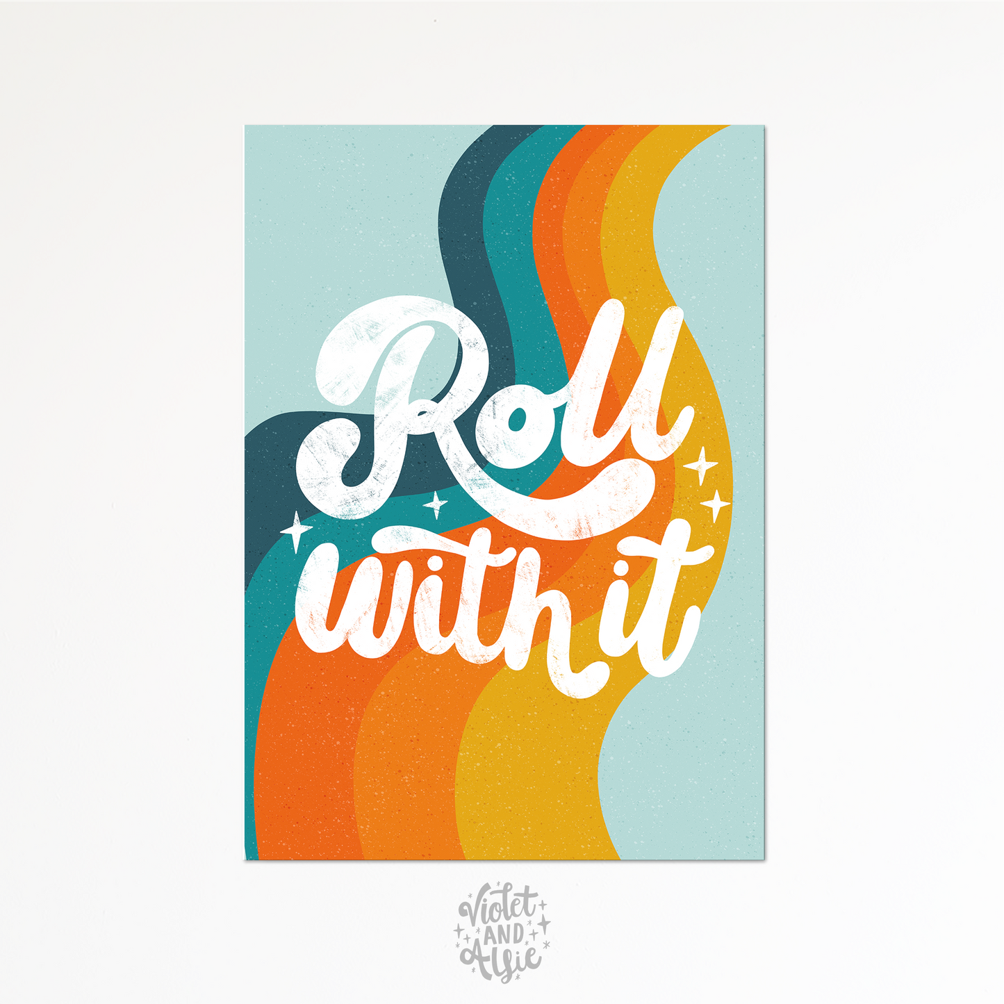 Roll With It Retro Print