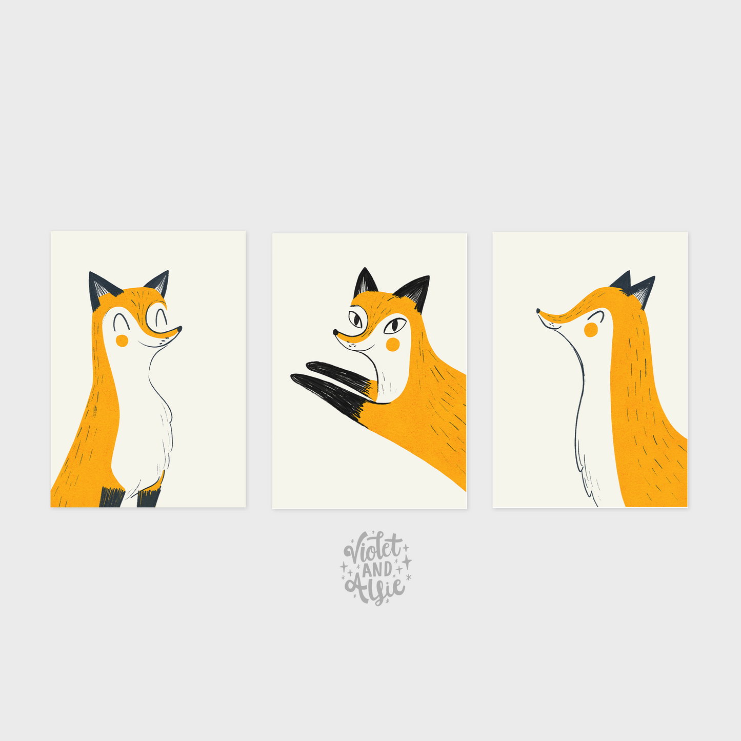 Jumping Fox Print