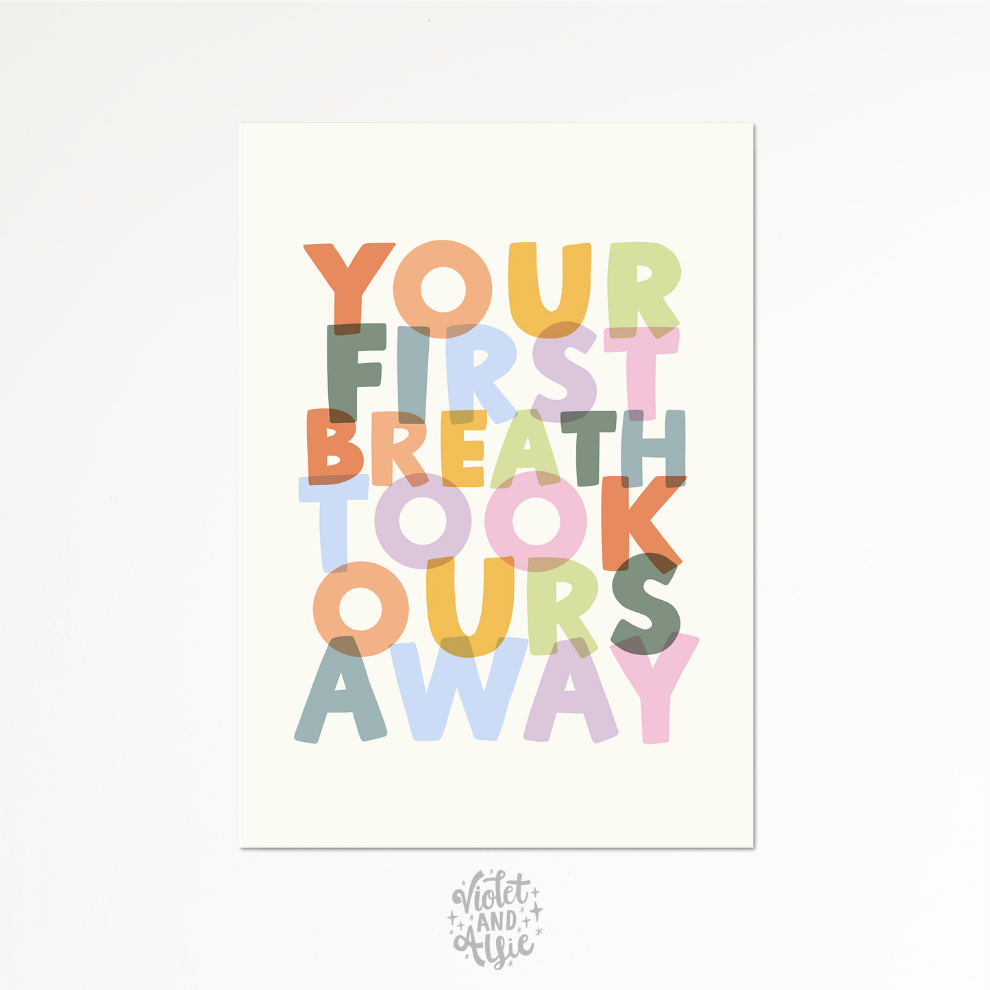 First Breath Nursery Print