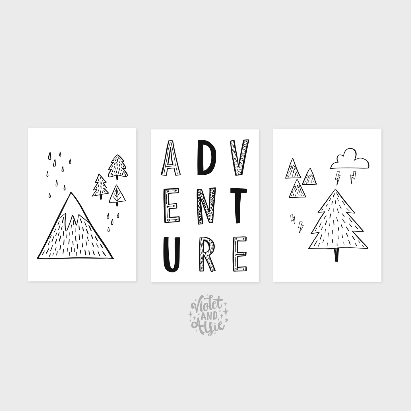 Scandi Adventure Print Set