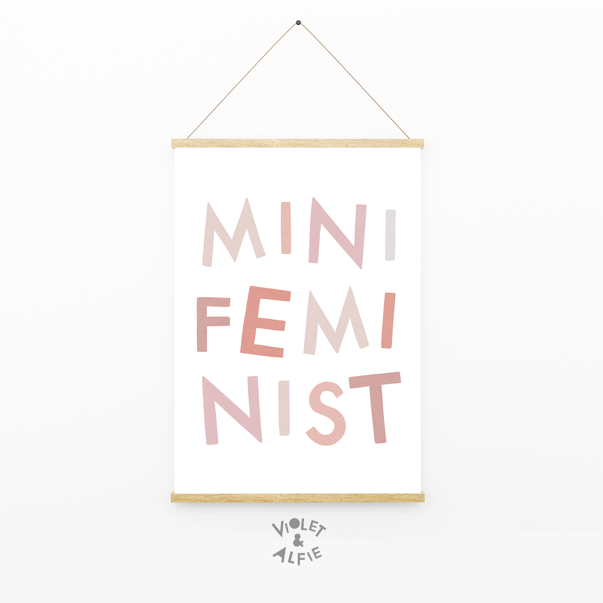 mini feminist print, girls room wall art, feminist gift, daughter gift, feminist wall art