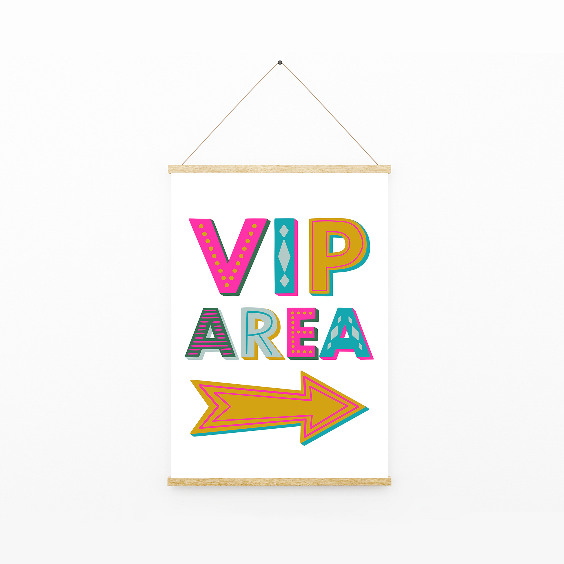 VIP Area print, VIP print, home bar decor, funny wall art, prints for home, quirky decor