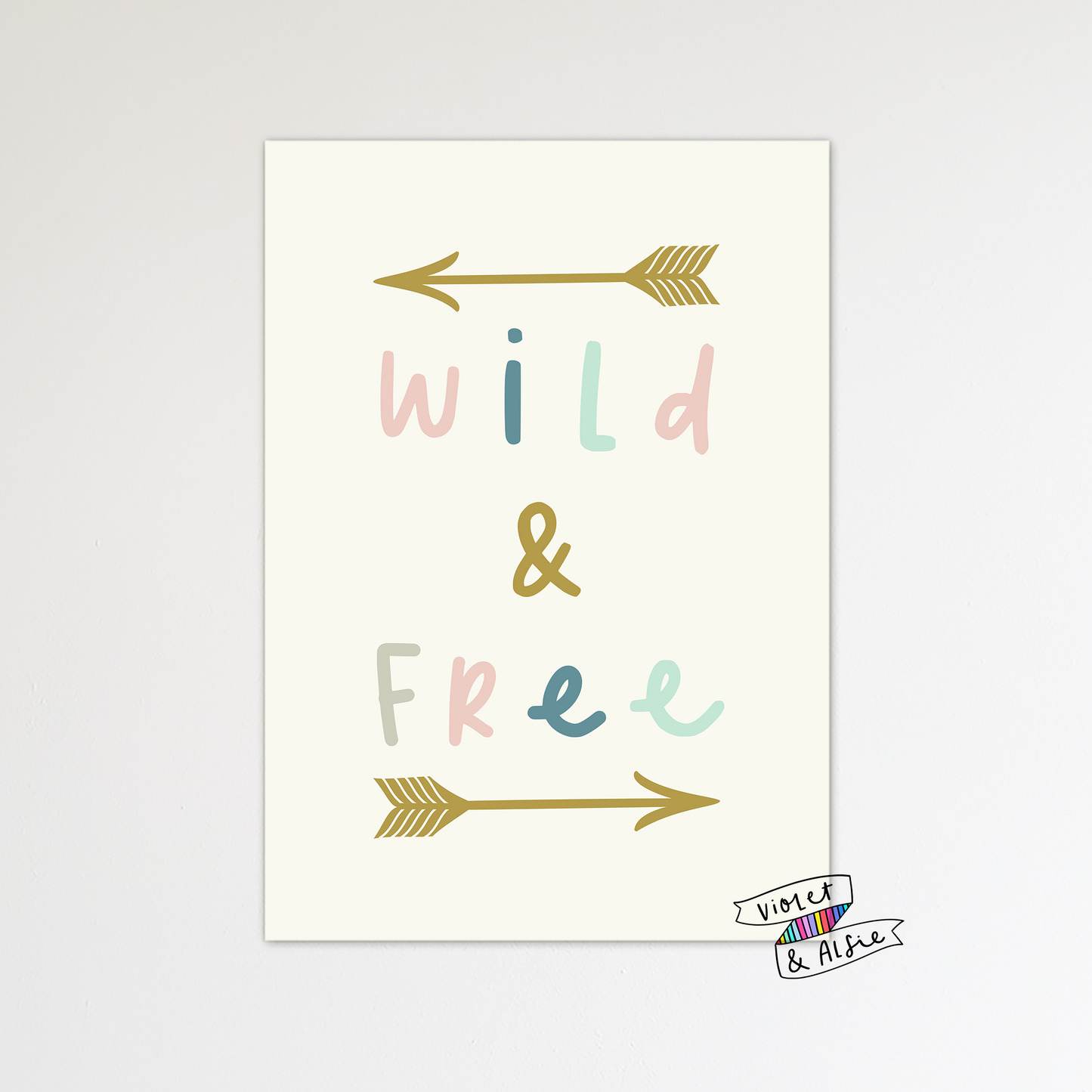 Wild and Free Print - Violet and Alfie