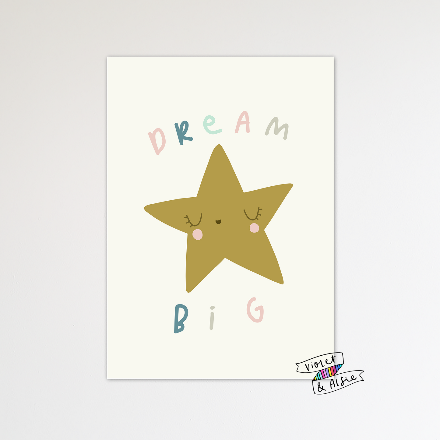 Dream Big Star Print - Violet and Alfie