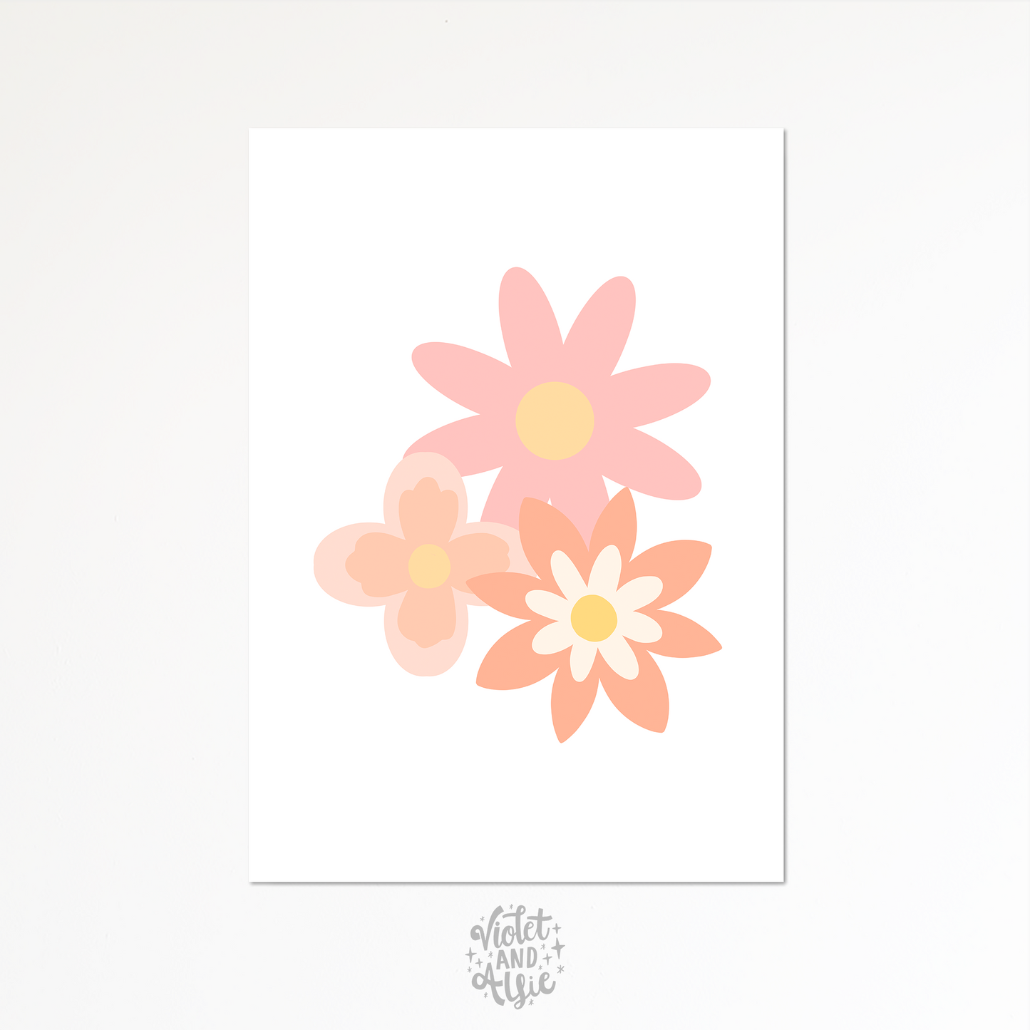 Simple Flowers Print Set