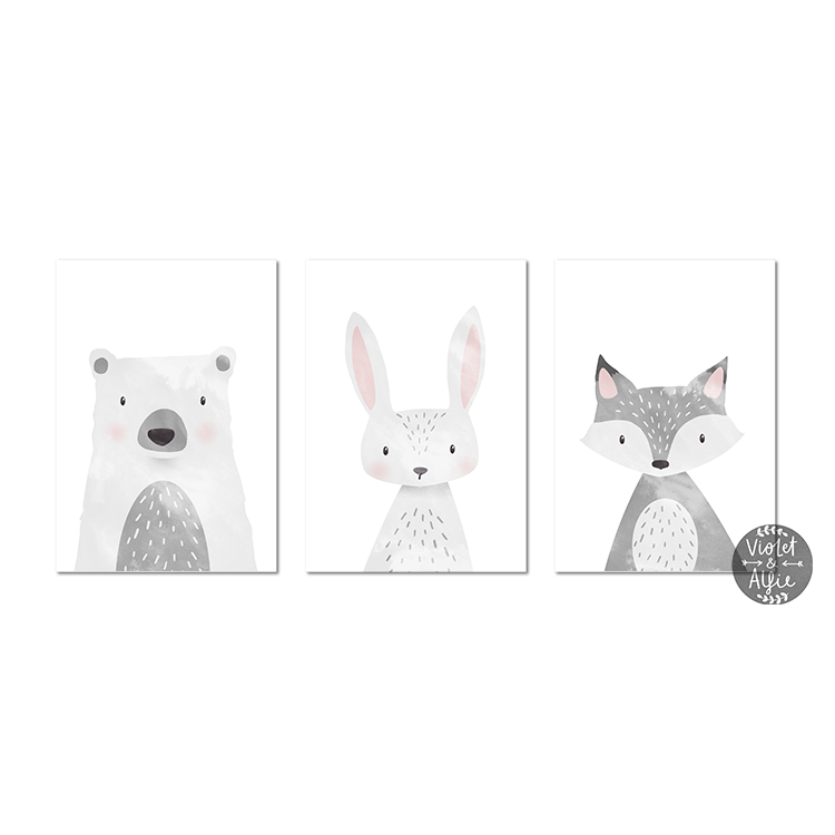 Cute Bunny Print - Violet and Alfie